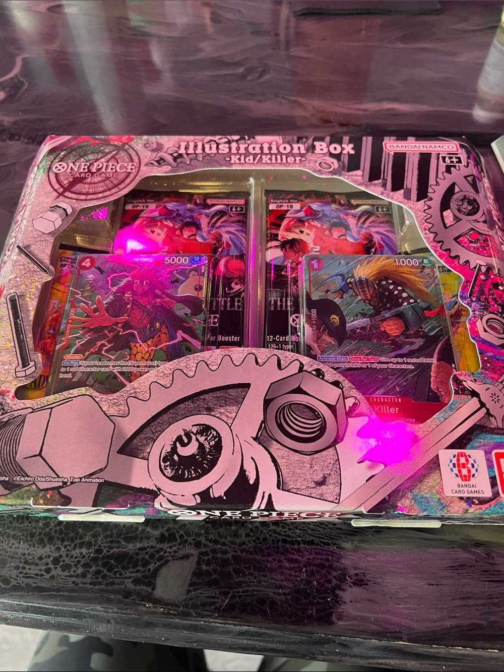 One Piece Kid & Killer Illustration Box - Pink Collector Card Set